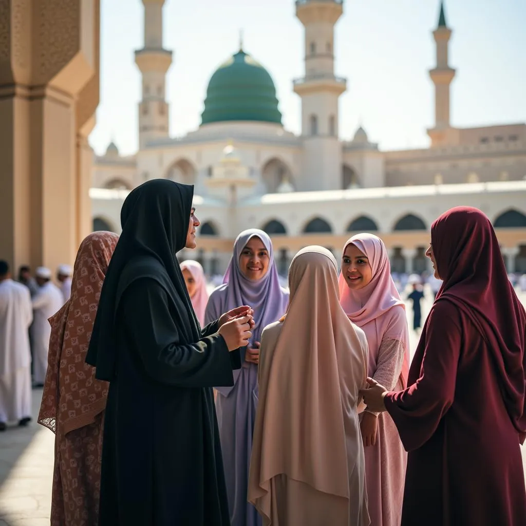 Group of Pilgrims on a Ziyarat Tour in Makkah