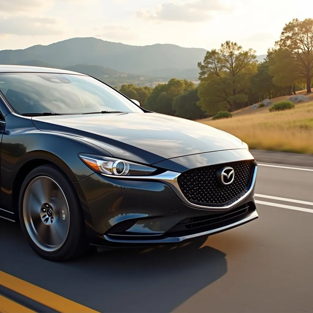 2019 Mazda 6 Cruising on a Scenic Road