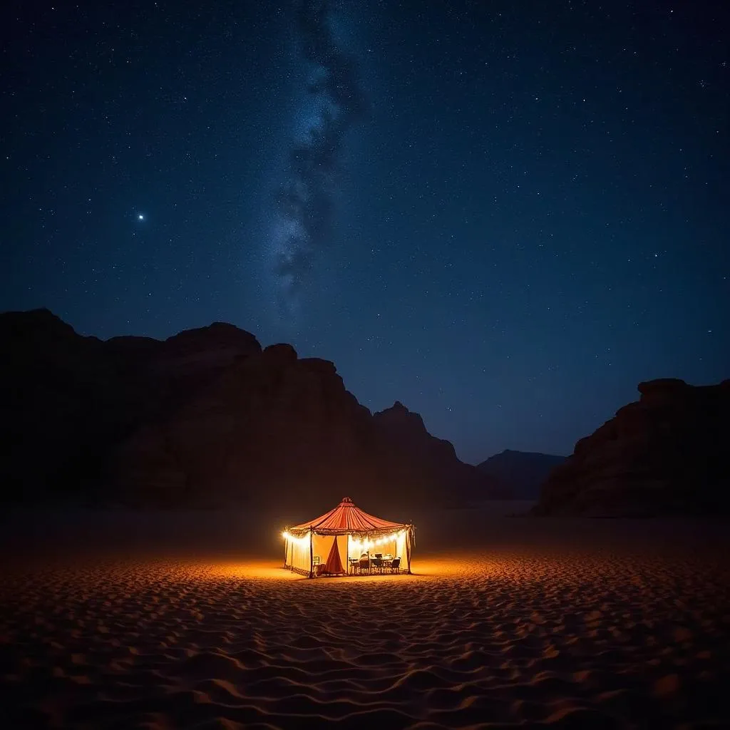 Camping Under the Stars in Wadi Rum