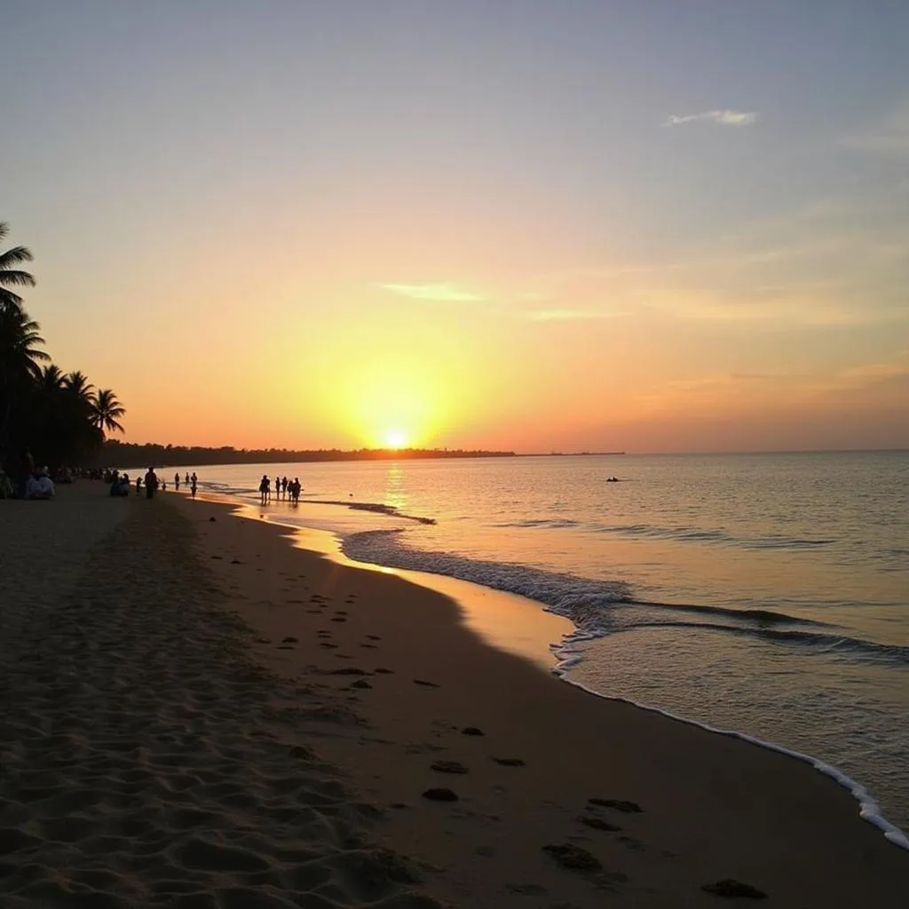 Sunset Views at Alleppey Beach