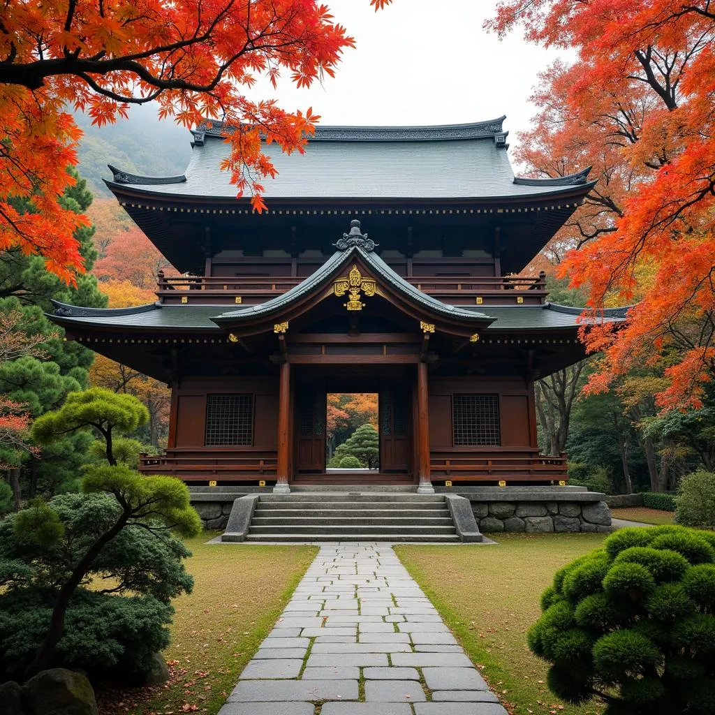 Ancient Japanese Temple in Kyoto