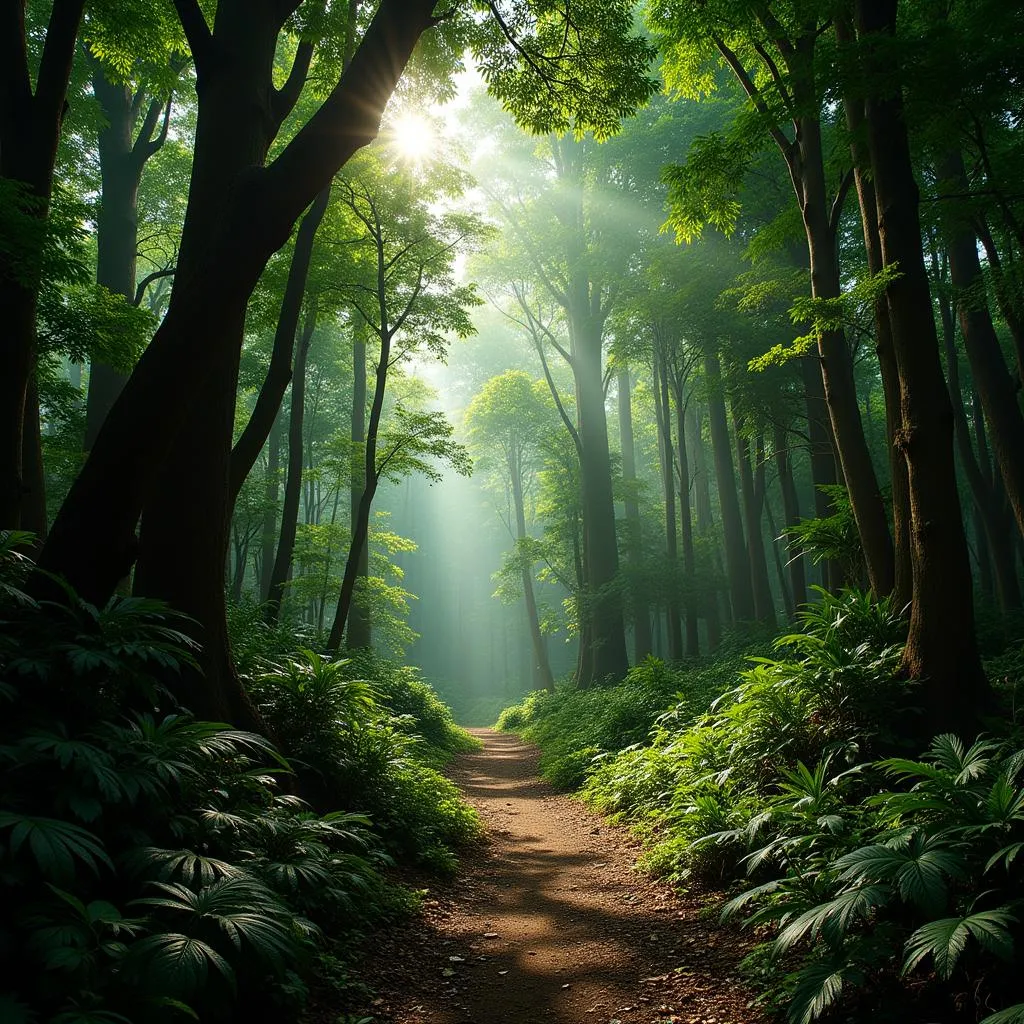 Lush Rainforest in Andaman Islands