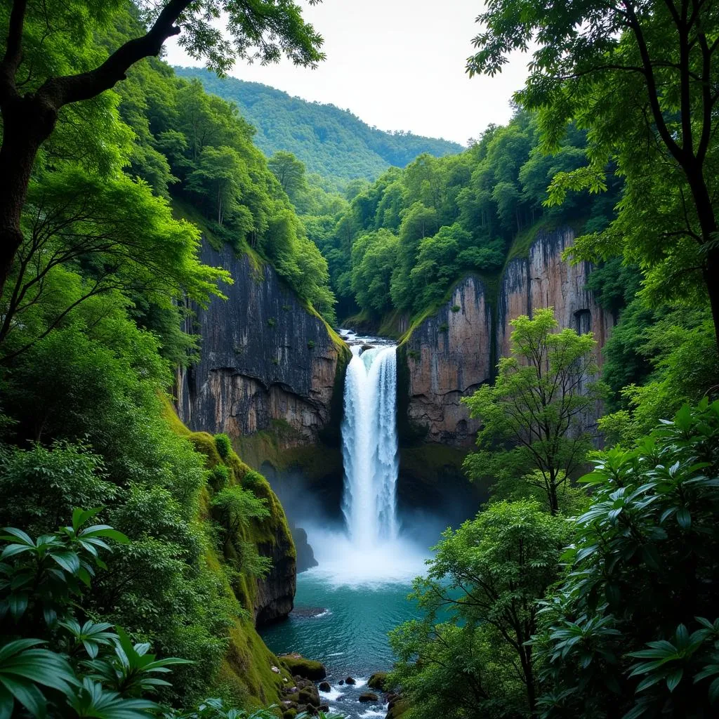 Andaman Rainforest Waterfall