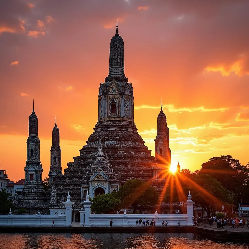 Wat Arun Temple Bangkok Thailand