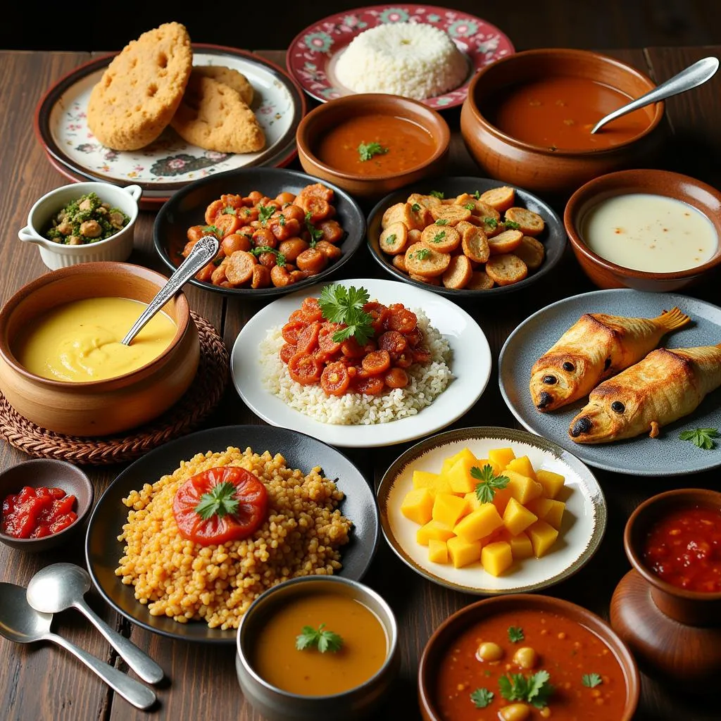 Bengali Food Spread