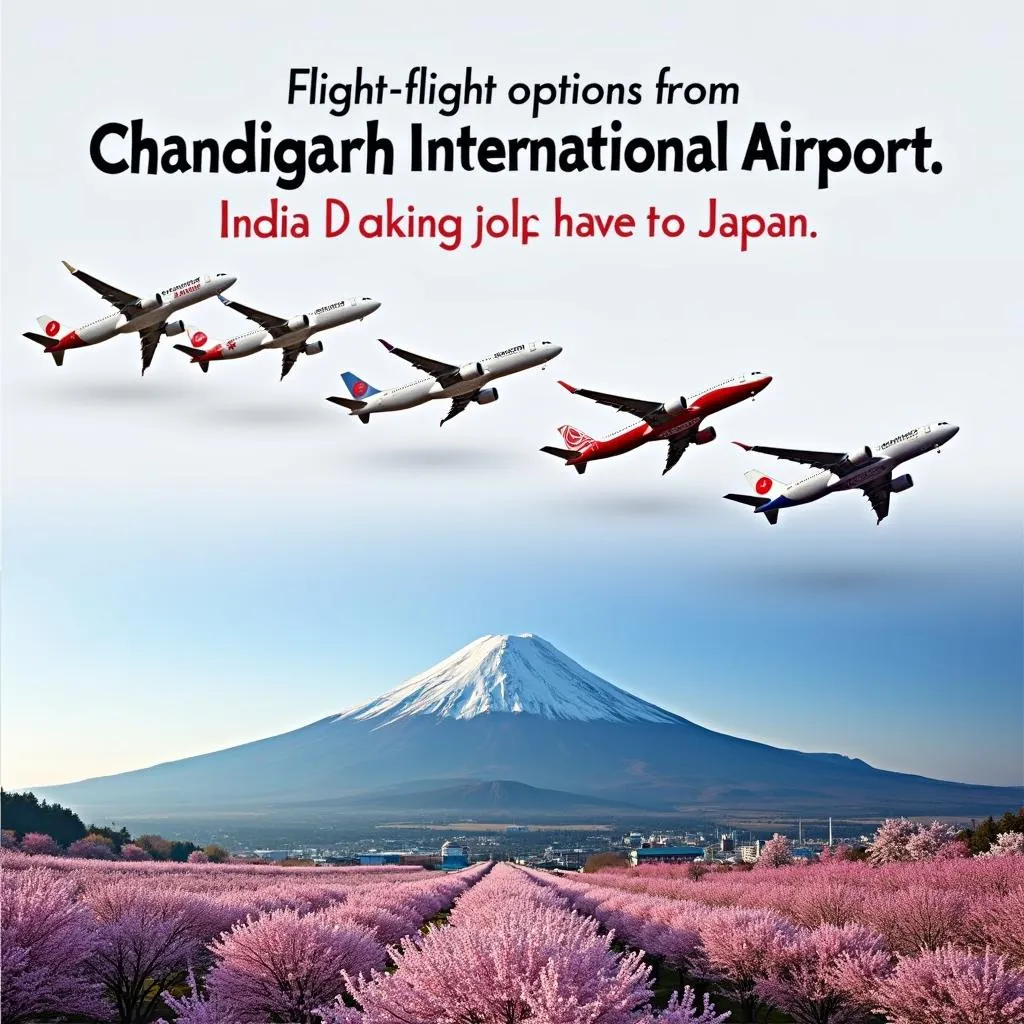 Chandigarh to Japan Flight Options