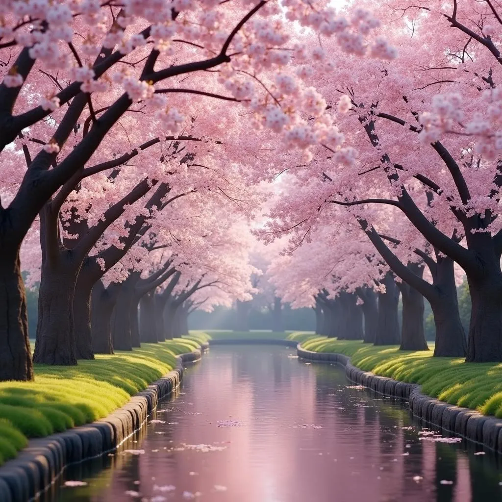 Cherry Blossom Garden