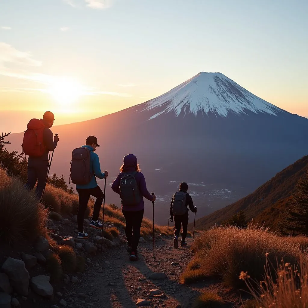 Climbing Mount Fuji