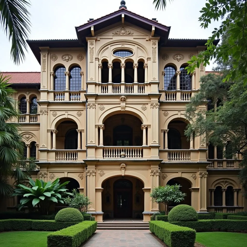 Heritage building of the Officers Hostel in Dehradun