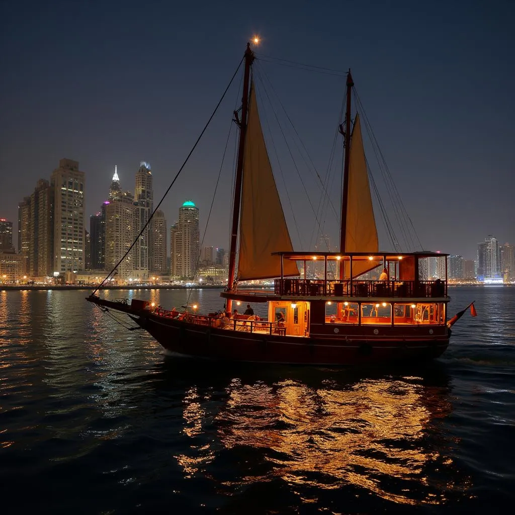 Dhow cruise on Dubai Creek