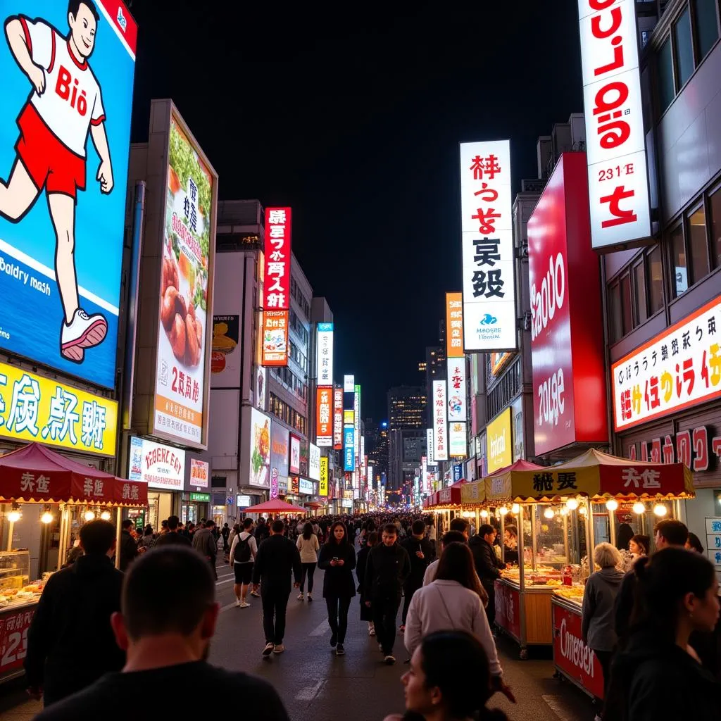 Dotonbori's Vibrant Nightlife