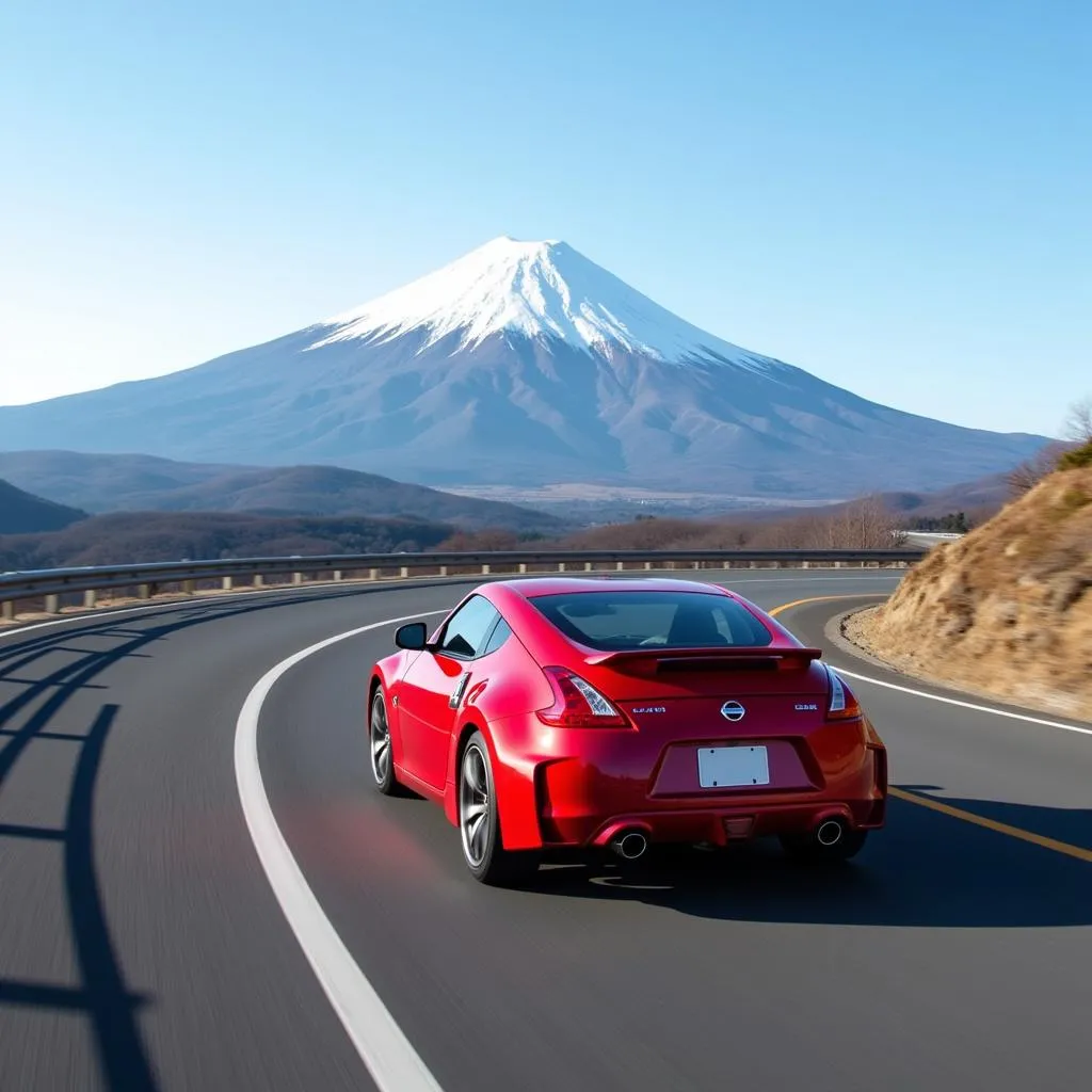 Nissan 370z on Hakone Turnpike