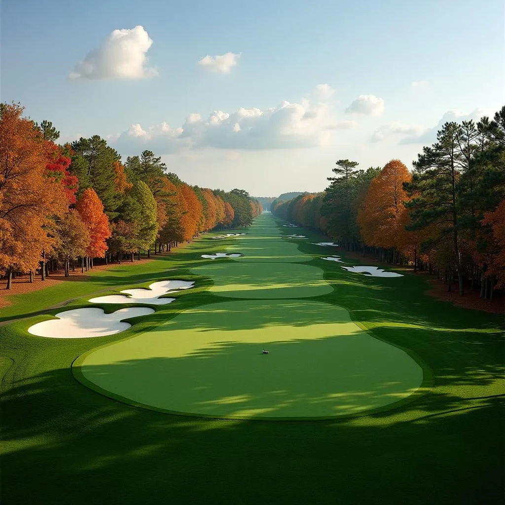 Panoramic view of the East Lake Golf Club during the 2013 Tour Championship