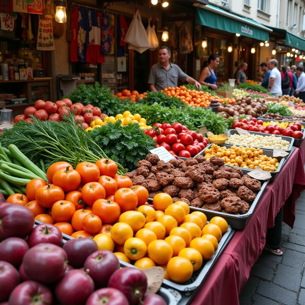 Local produce at an Eastern European market