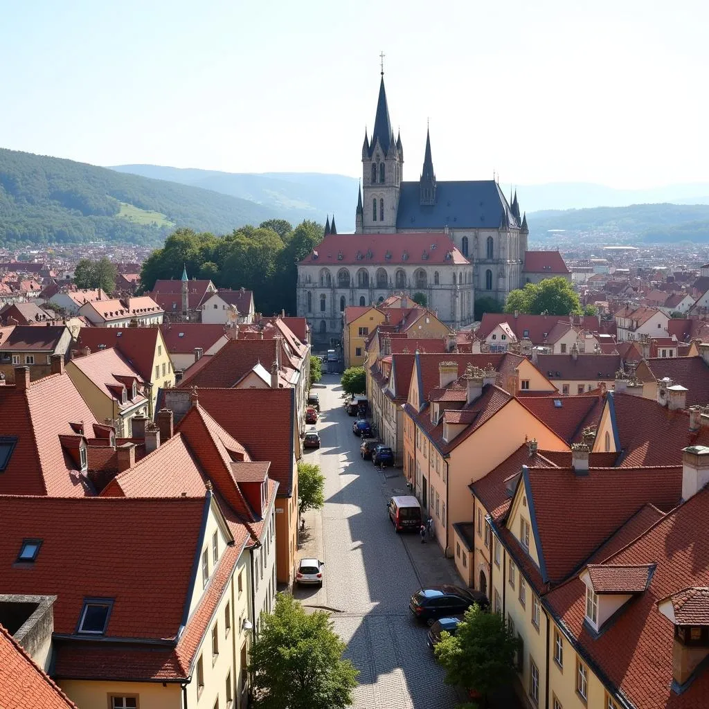 Medieval city in Eastern Europe