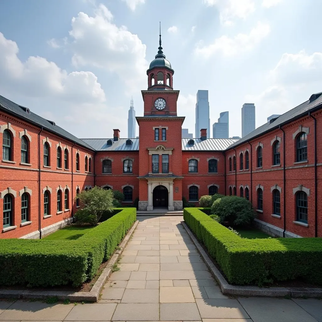 Ellis Island Hospital Exterior View