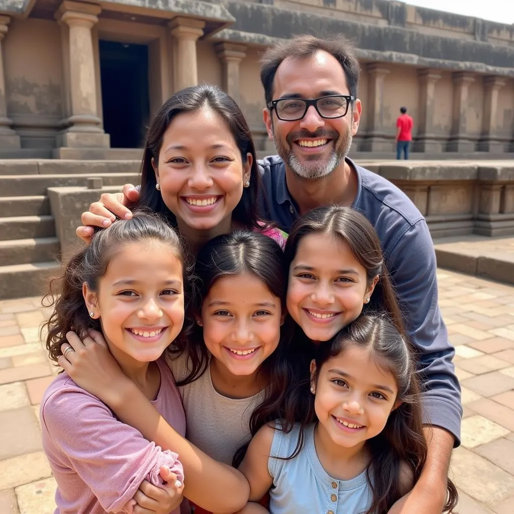 Family at the Sun Temple