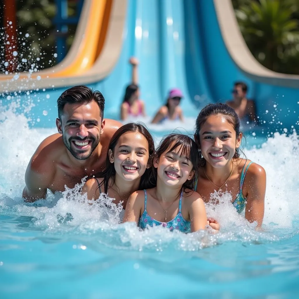 Family Having Fun at Imagica Water Park