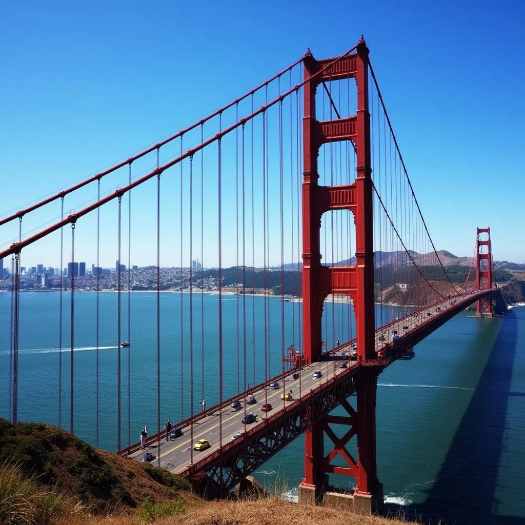 Golden Gate Bridge view from Battery Spencer