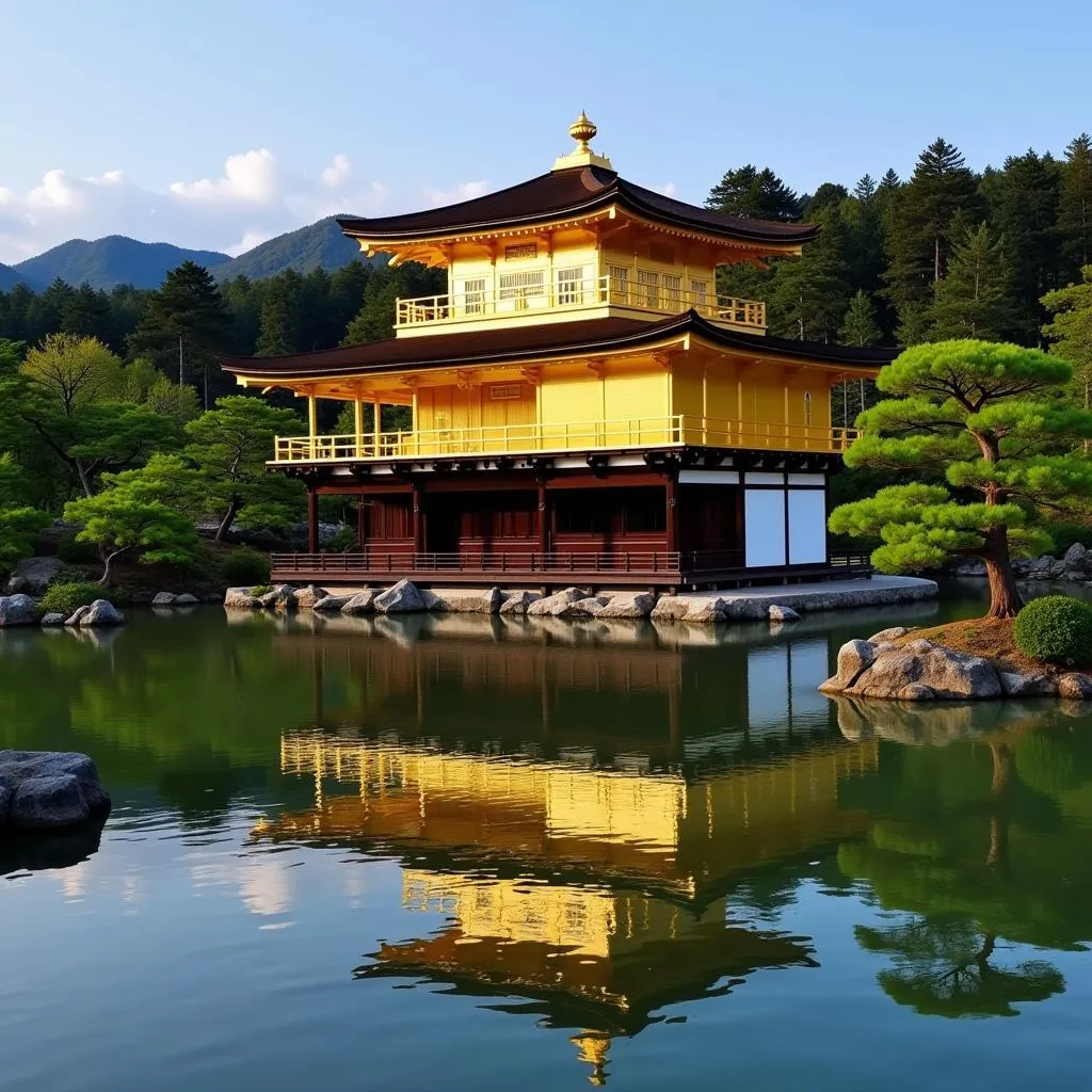 Kinkaku-ji Golden Pavilion in Kyoto