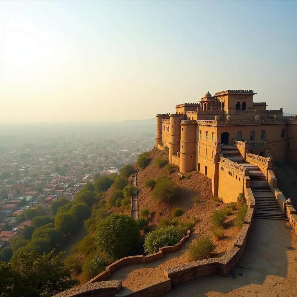 Gwalior Fort Overlooking the City