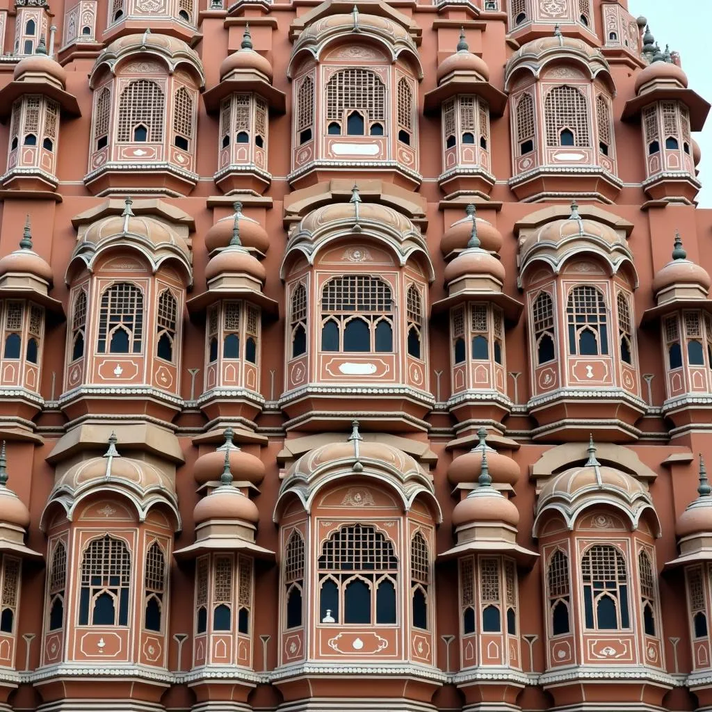 Hawa Mahal facade in Jaipur