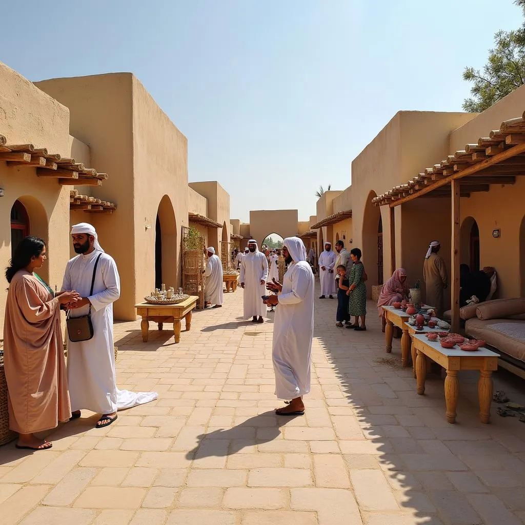 Traditional Emirati life at the Heritage Village