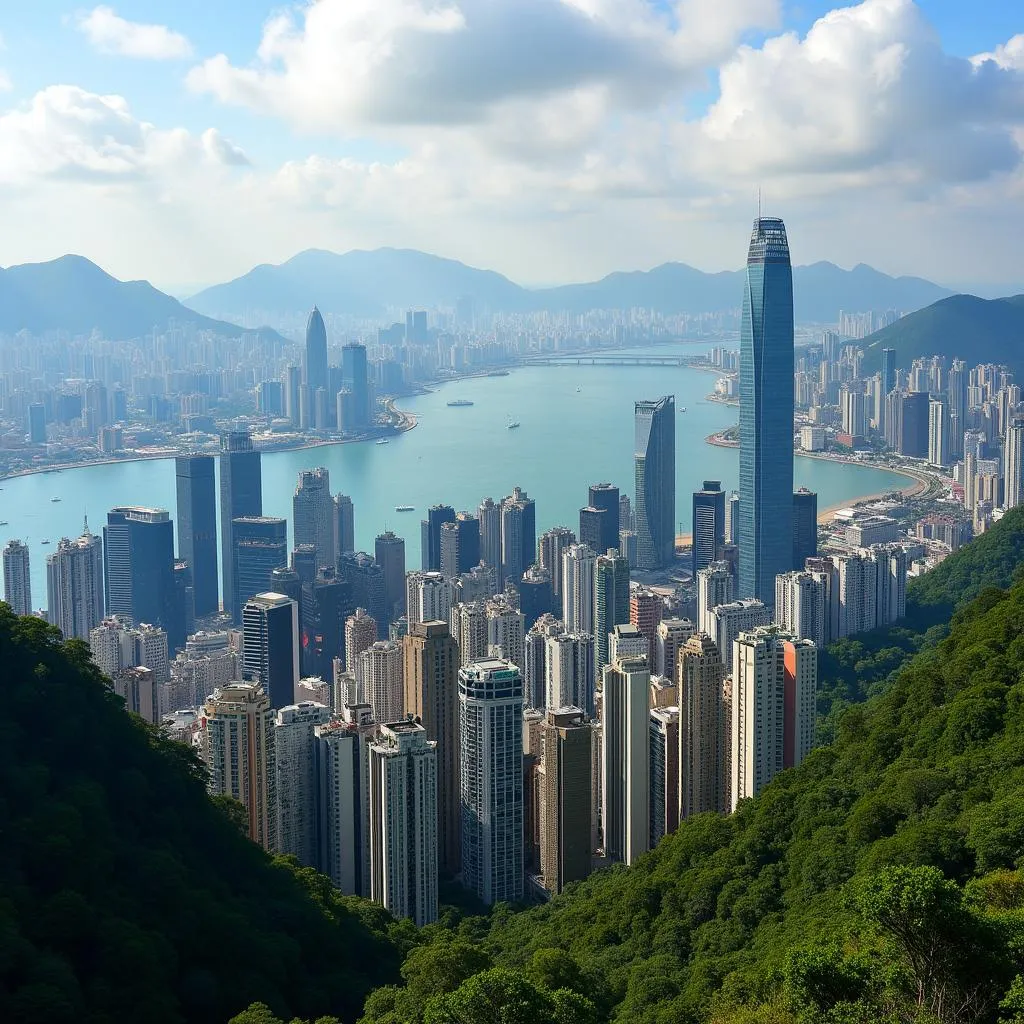 Hong Kong Skyline View