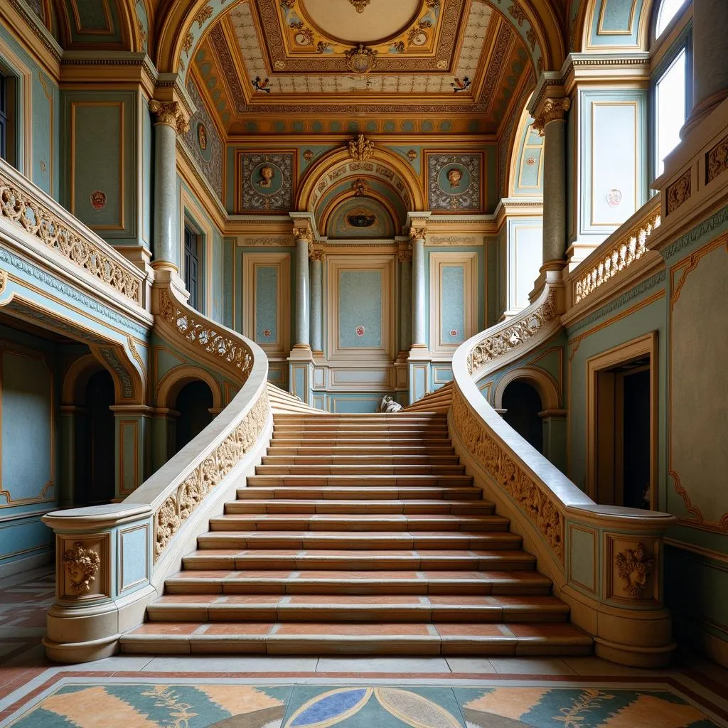 Grand Staircase of the Hungarian Parliament Building