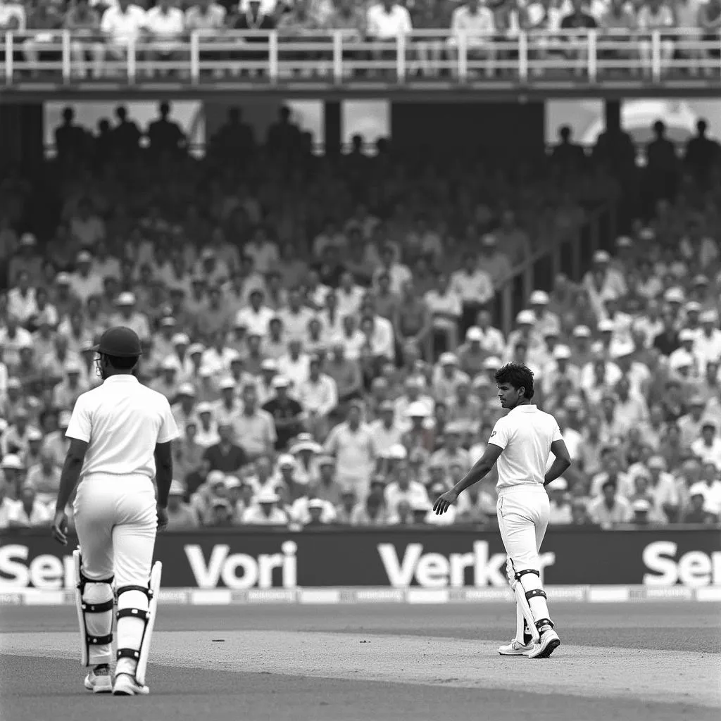 Cricket match between India and South Africa in 1992