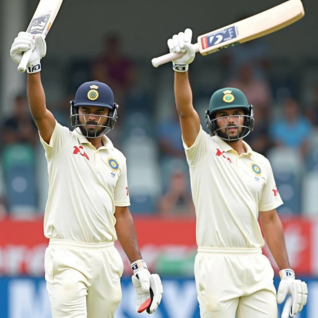 Celebrating Centuries in India vs South Africa Test match