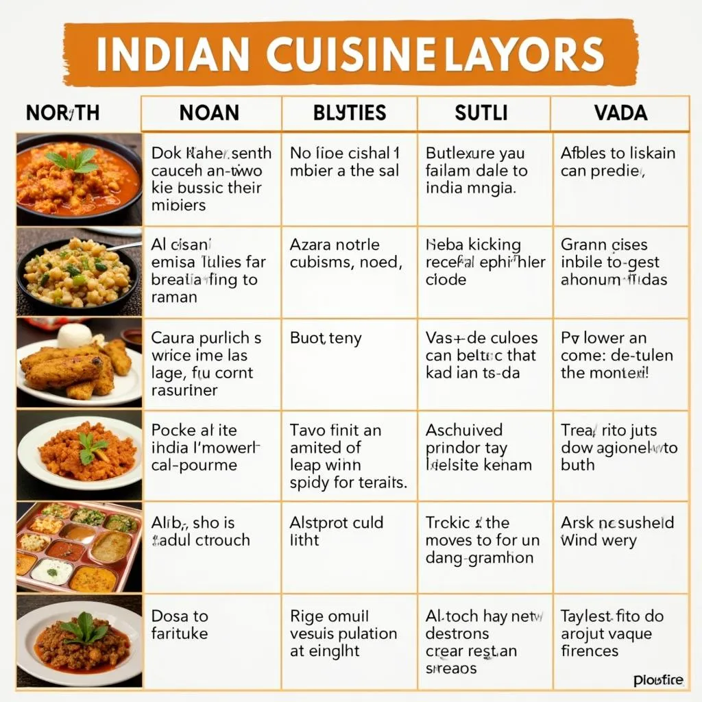 Indian cuisine: North and South Indian dishes