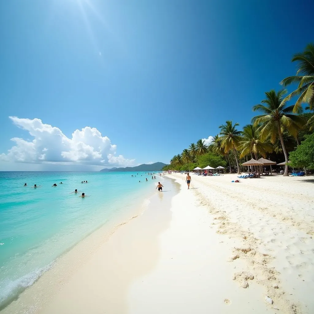 Pristine beaches in Indonesia