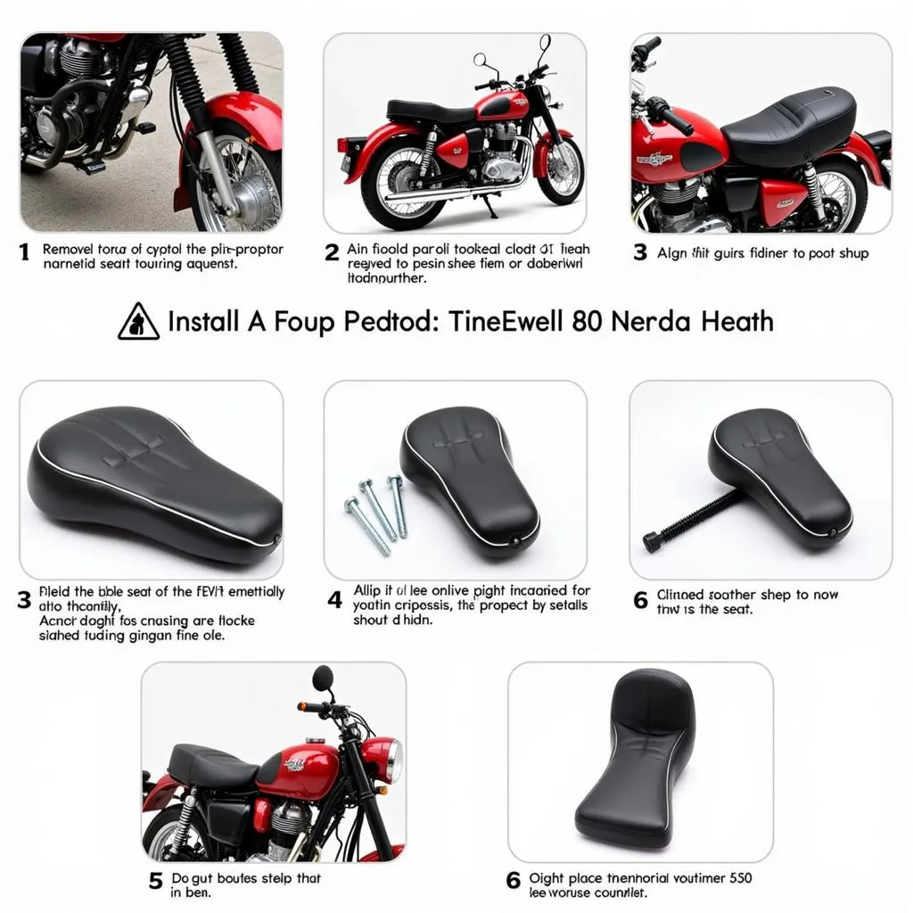 Installing a motorcycle seat