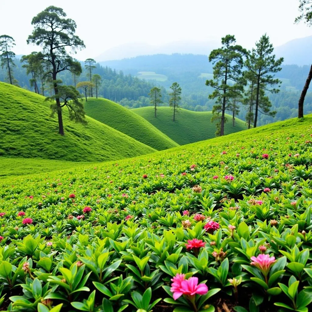 Jalpaiguri Tea Gardens Landscape