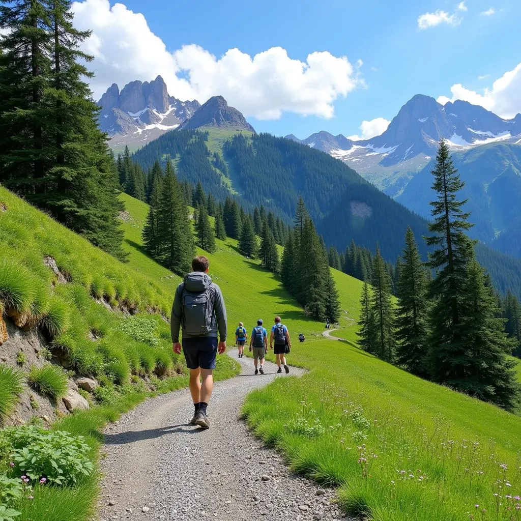 Hiking in the Japanese Alps