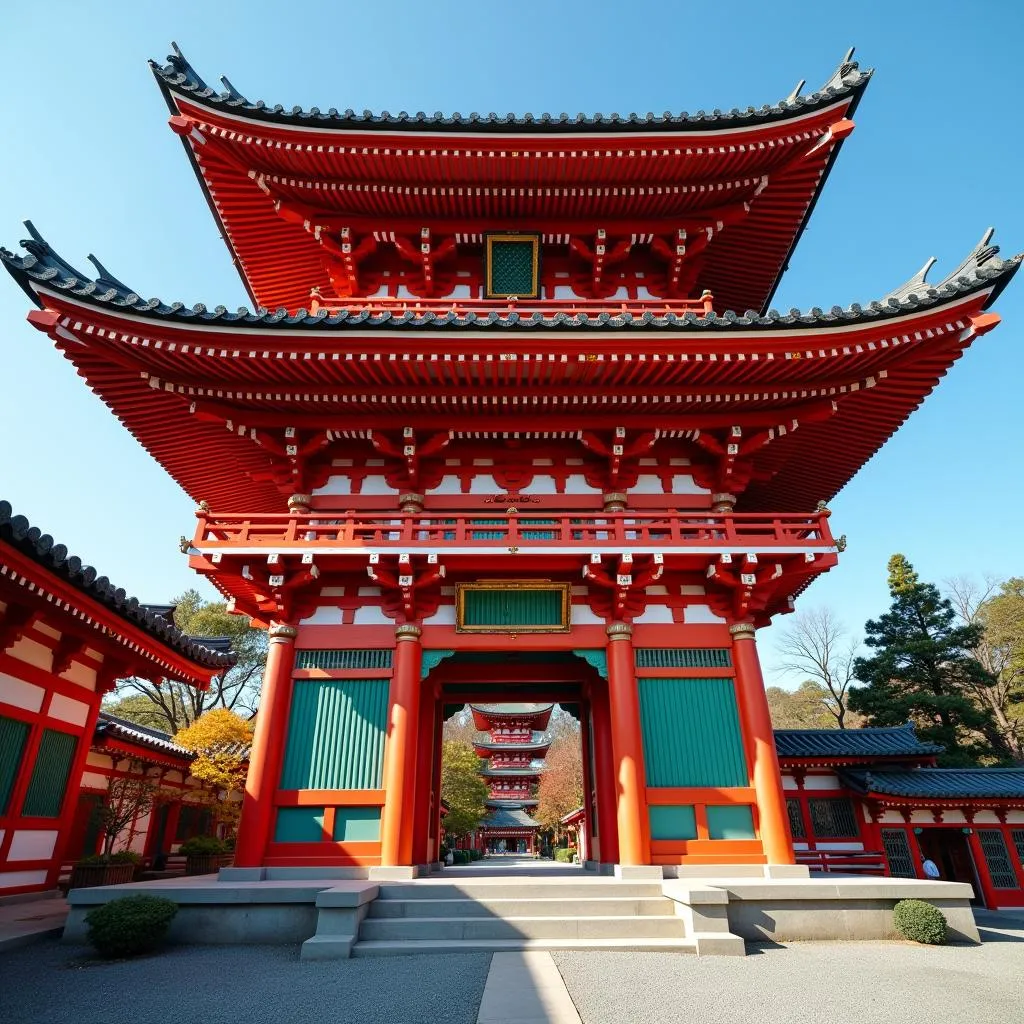 Traditional Japanese Temple in Tokyo