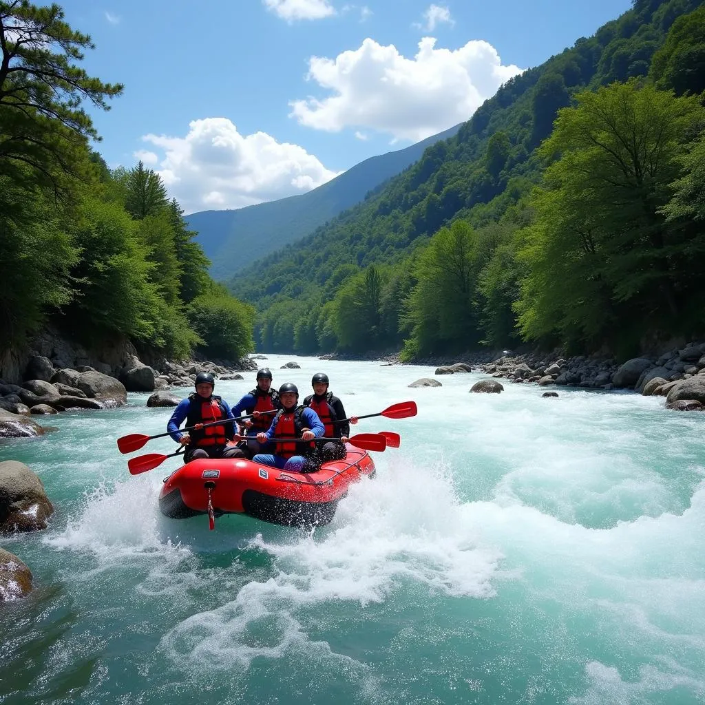 White-Water Rafting in Japan