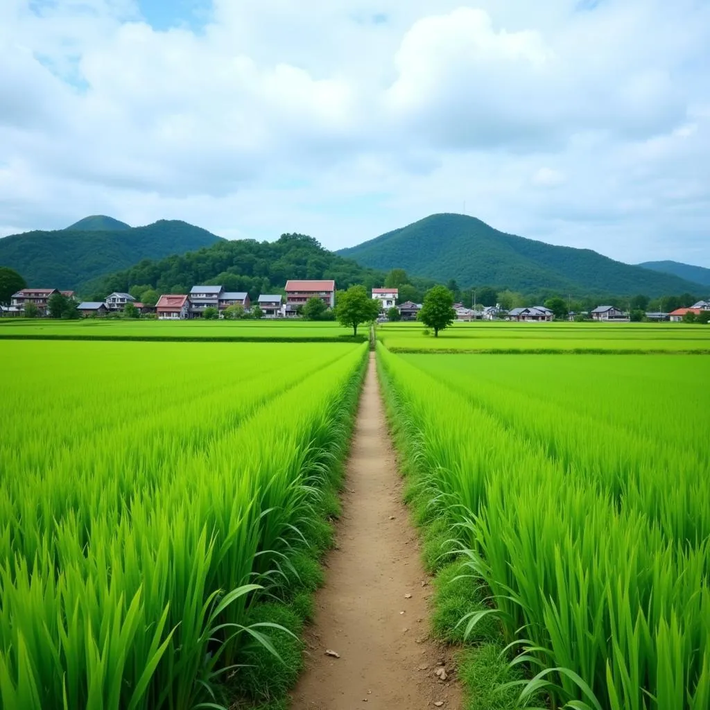 Path through Japanese Countryside