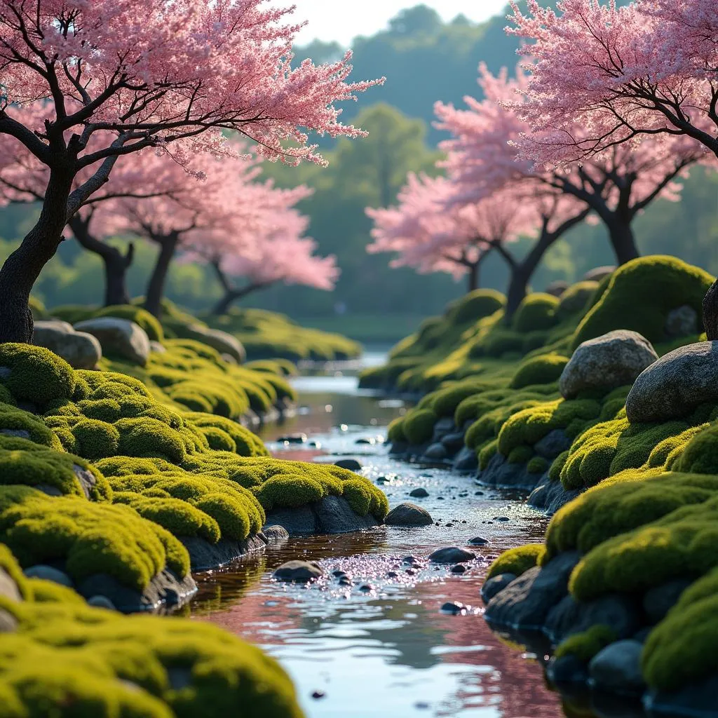 Tranquil Japanese Garden in Kyoto