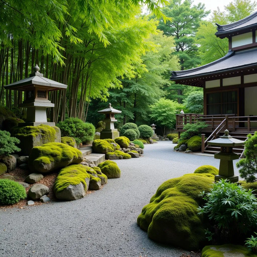 Serene Japanese Garden in Kyoto