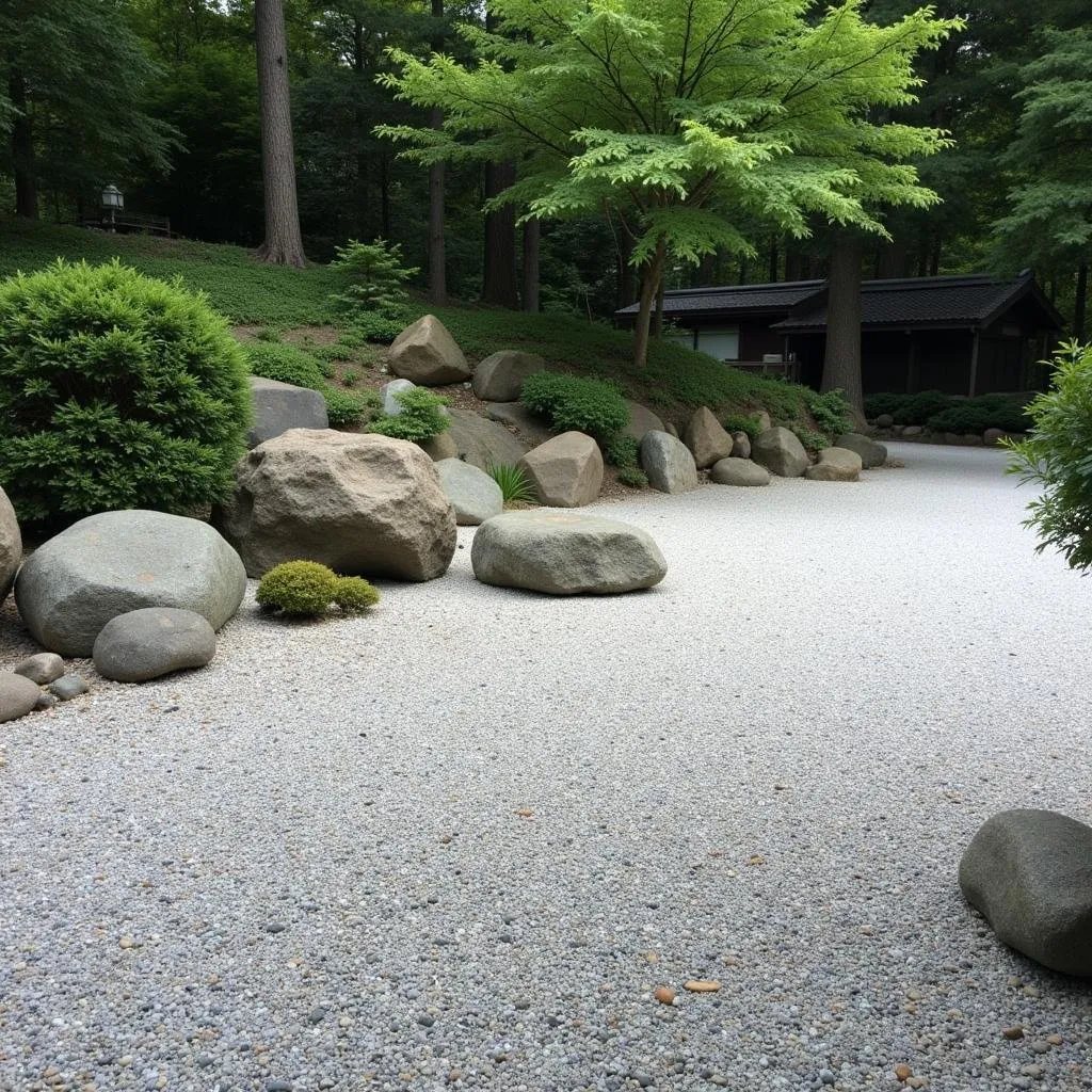 Tranquil Japanese Rock Garden