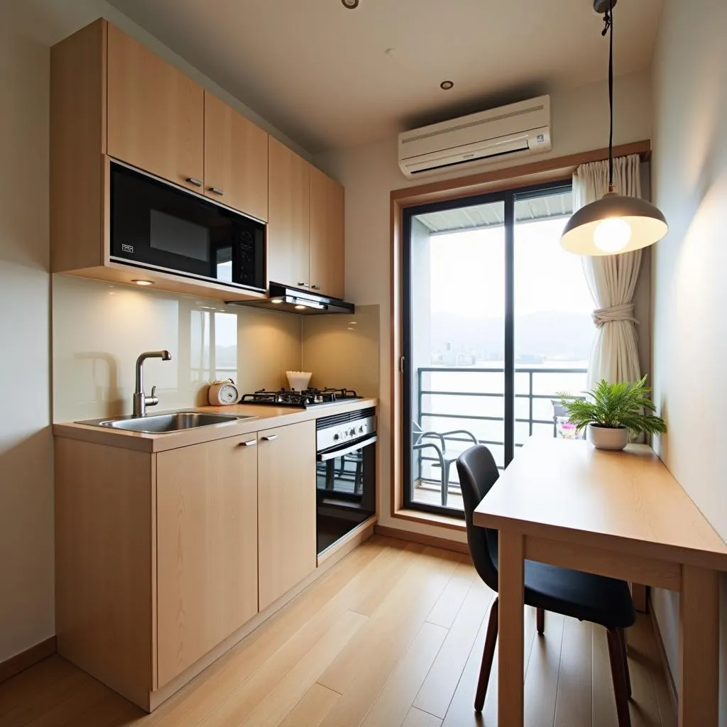 Japanese Kitchen with Appliances