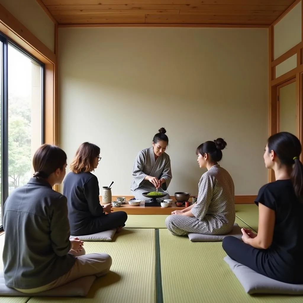 Participating in a Traditional Japanese Tea Ceremony