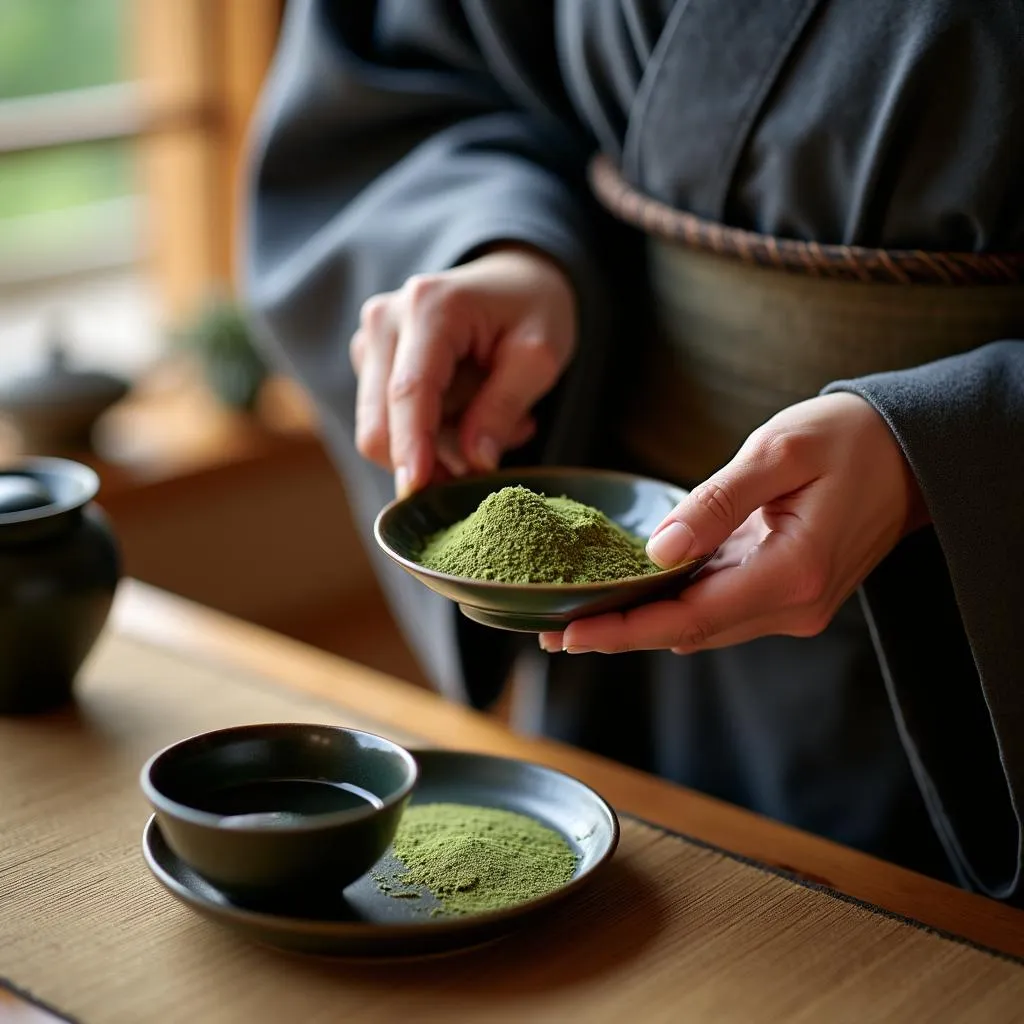 Traditional Japanese tea ceremony