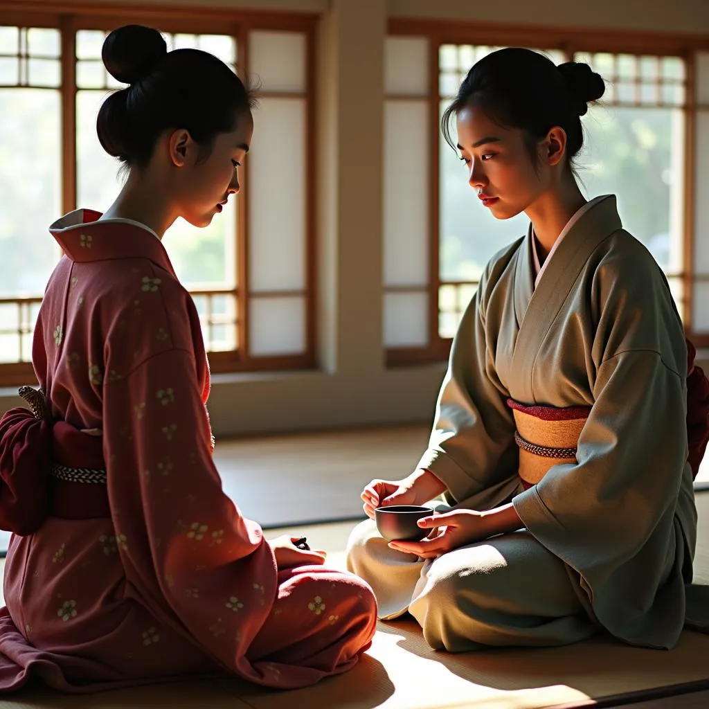 Traditional Japanese tea ceremony