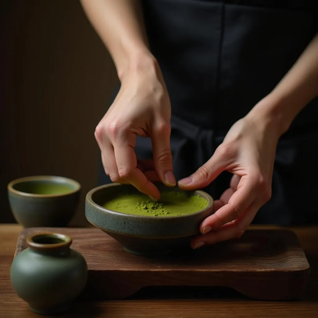 Traditional Japanese tea ceremony