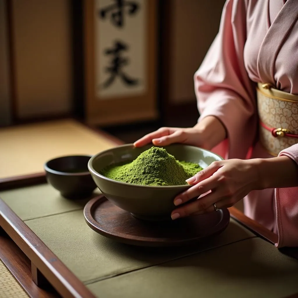 Traditional Japanese tea ceremony