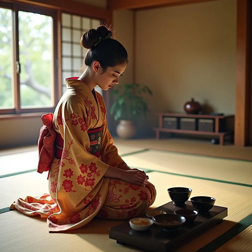 Traditional Japanese tea ceremony experience