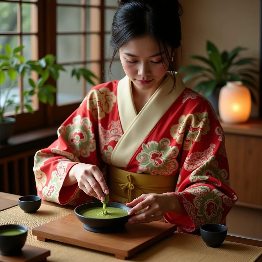 Traditional Japanese tea ceremony experience